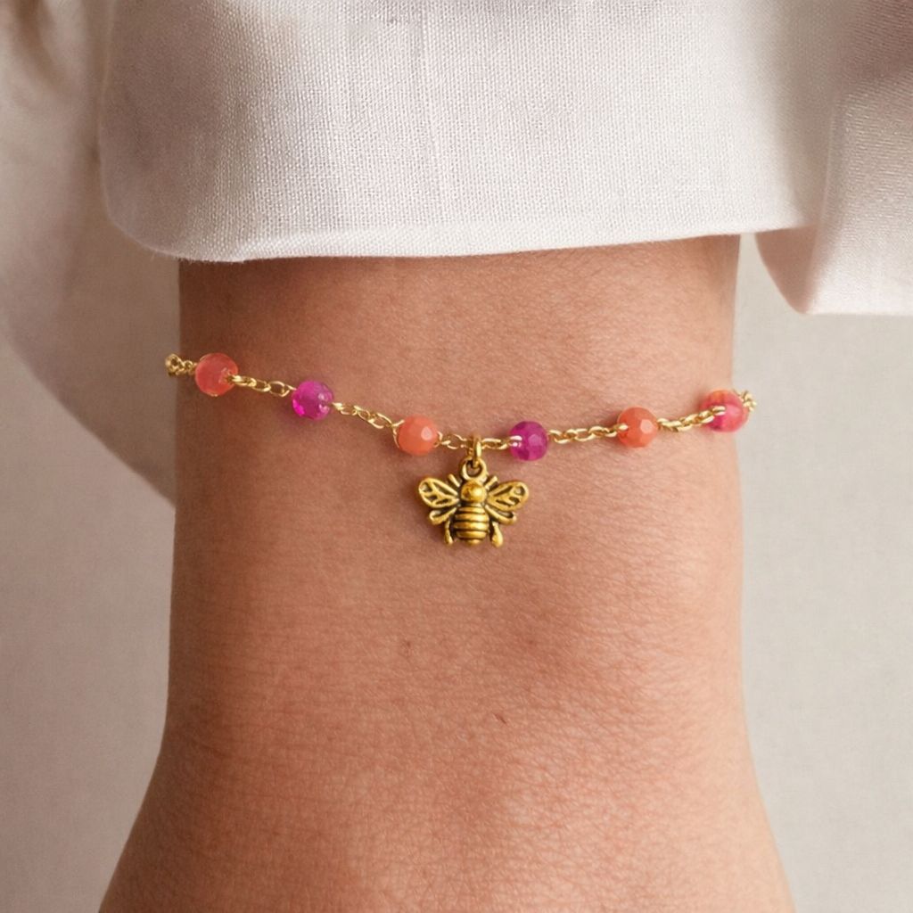 Pack Collar y Pulsera Anthéa Dorado